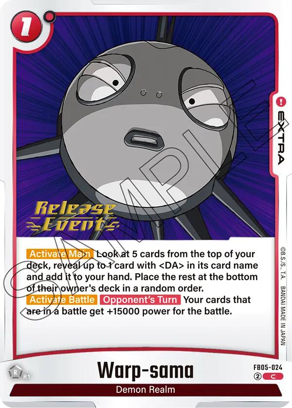 Warp-sama [New Adventure Release Event Cards] | Fandemonia Ltd