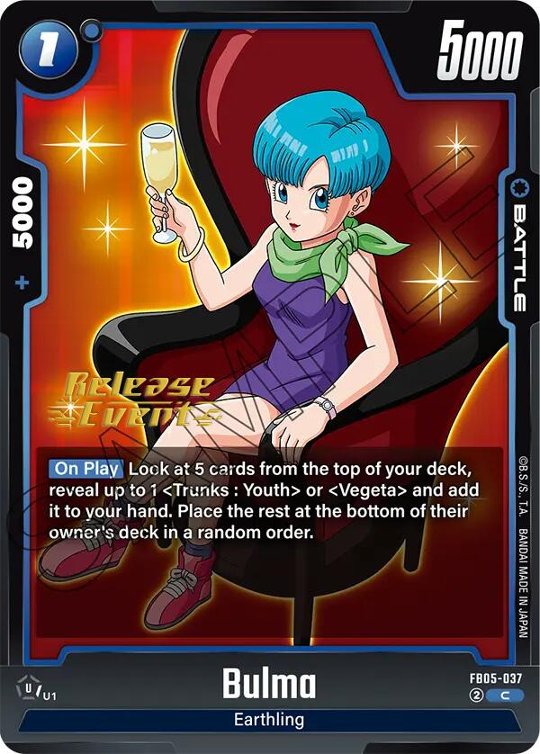 Bulma [New Adventure Release Event Cards] | Fandemonia Ltd