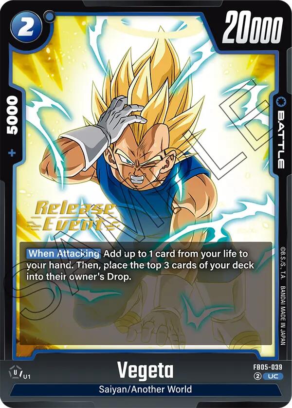 Vegeta (FB05-039) [New Adventure Release Event Cards] | Fandemonia Ltd