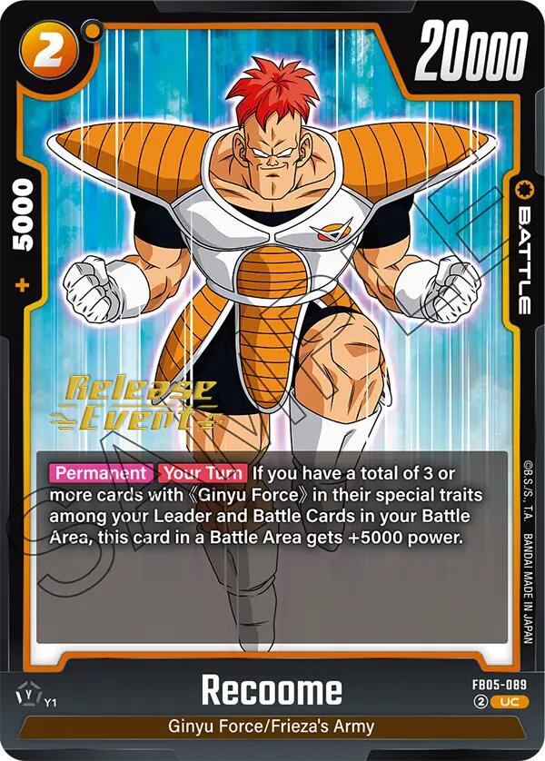 Recoome [New Adventure Release Event Cards] | Fandemonia Ltd