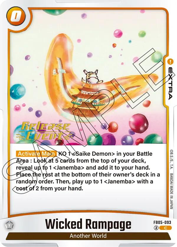 Wicked Rampage [New Adventure Release Event Cards] | Fandemonia Ltd