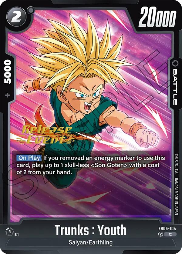 Trunks : Youth [New Adventure Release Event Cards] | Fandemonia Ltd