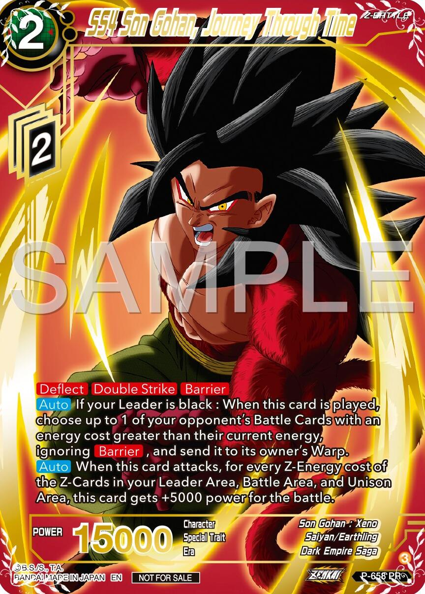 SS4 Son Gohan, Journey Through Time (Gold Stamped) (P-658) [Promotion Cards] | Fandemonia Ltd