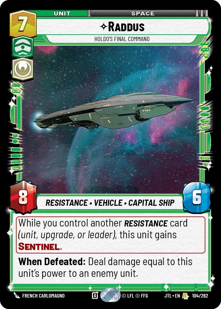 Raddus - Holdo's Final Command (104/262) (104/257) [Jump to Lightspeed] | Fandemonia Ltd