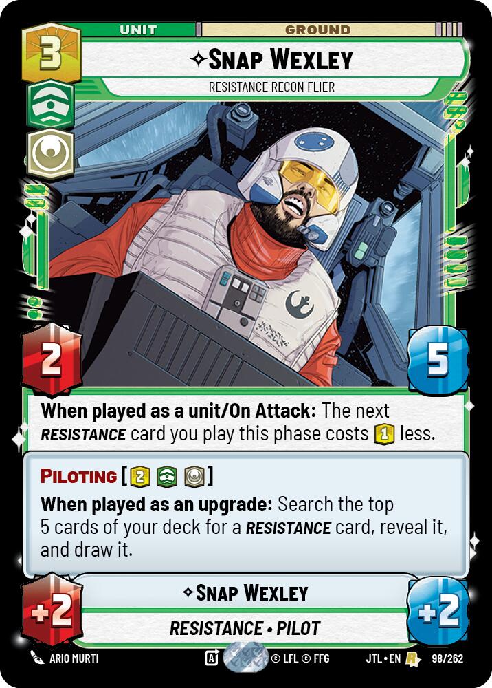 Snap Wexley - Resistance Recon Flier (098/262) (098/257) [Jump to Lightspeed] | Fandemonia Ltd