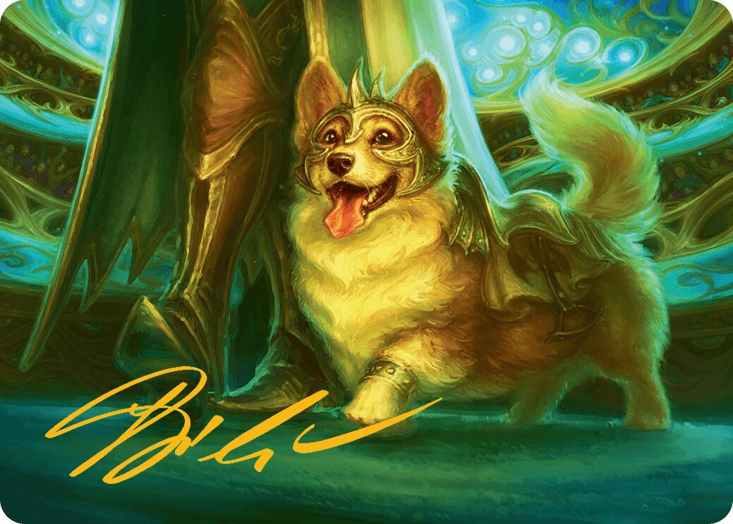 District Mascot Art Card (30/54) (Gold-Stamped Signature) [Aetherdrift Art Series] | Fandemonia Ltd
