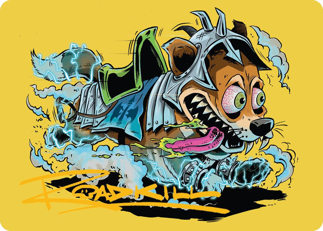 District Mascot Art Card (50/54) (Gold-Stamped Signature) [Aetherdrift Art Series] | Fandemonia Ltd