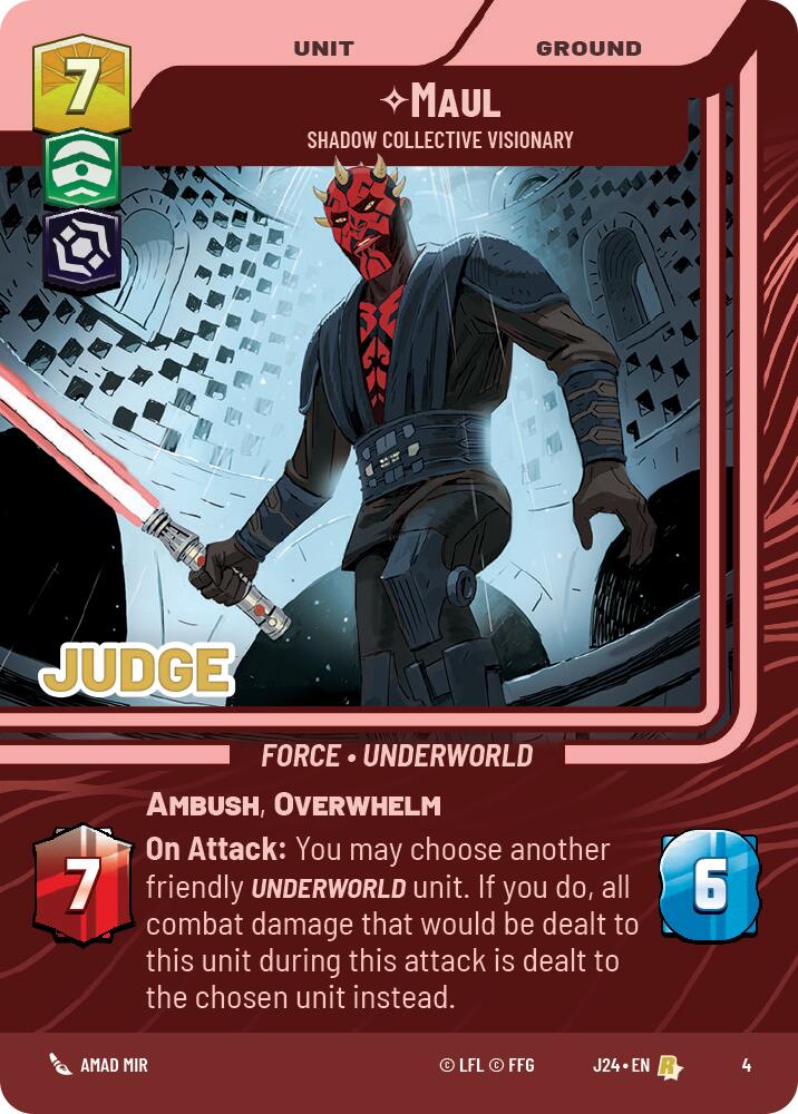Maul - Shadow Collective Visionary (4) (4) [Judge Promos] | Fandemonia Ltd
