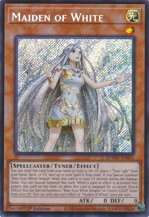 Maiden of White (Secret Rare) [SDWD-EN041] Secret Rare | Fandemonia Ltd