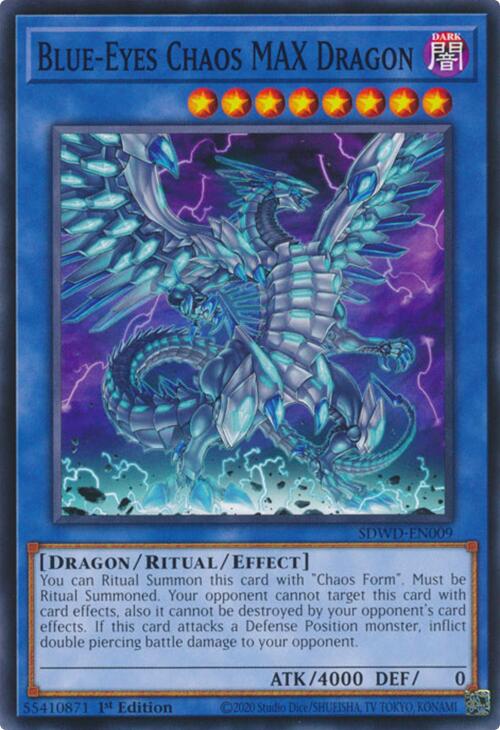 Blue-Eyes Chaos MAX Dragon [SDWD-EN009] Common | Fandemonia Ltd