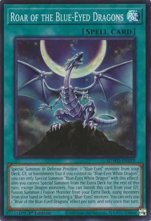 Roar of the Blue-Eyed Dragons [SDWD-EN019] Super Rare | Fandemonia Ltd