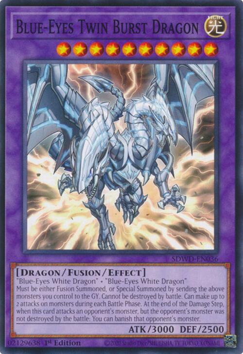 Blue-Eyes Twin Burst Dragon [SDWD-EN036] Common | Fandemonia Ltd