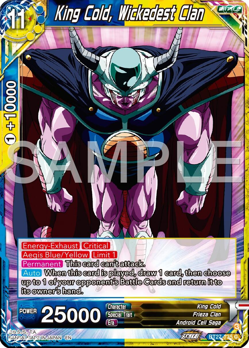King Cold, Wickedest Clan (BT27-135) [History of Z] | Fandemonia Ltd