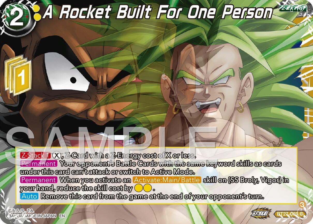 A Rocket Built For One Person (BT27-069) [History of Z] | Fandemonia Ltd