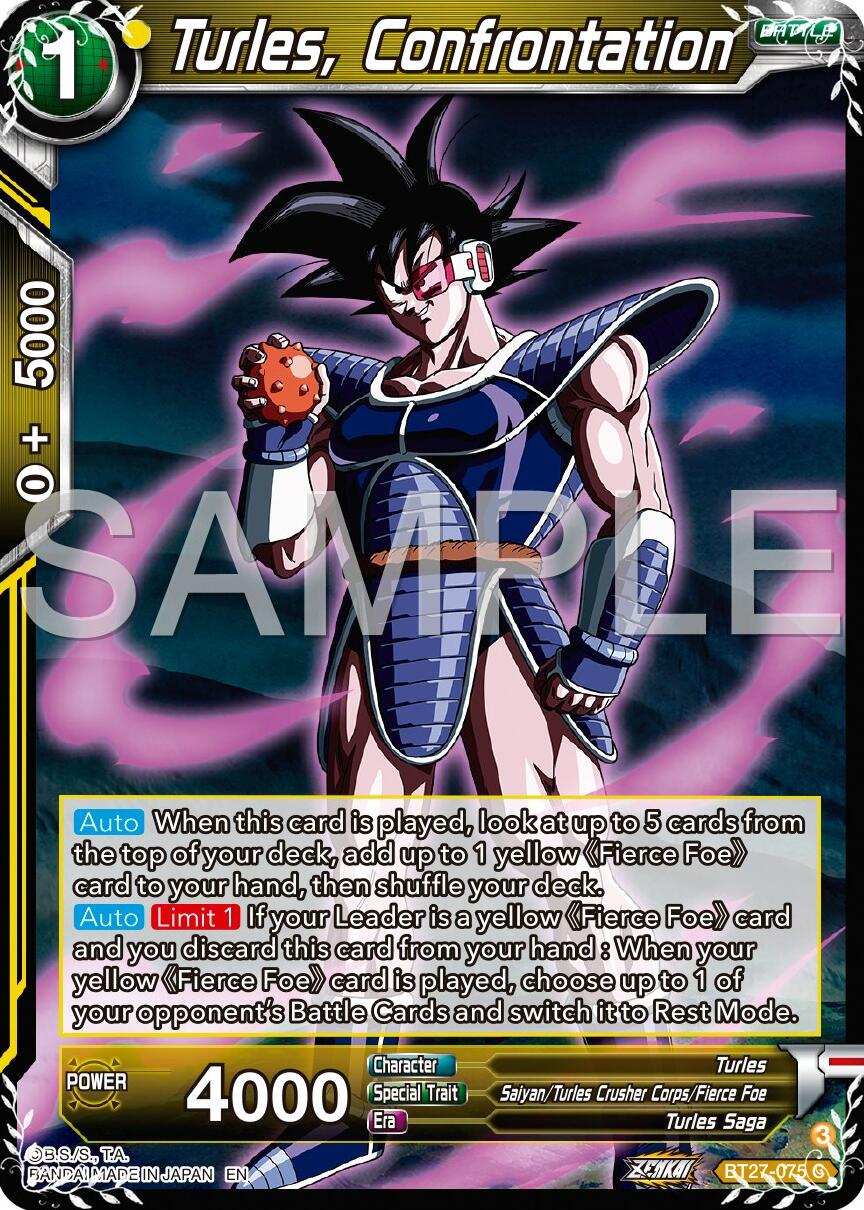 Turles, Confrontation (BT27-075) [History of Z] | Fandemonia Ltd