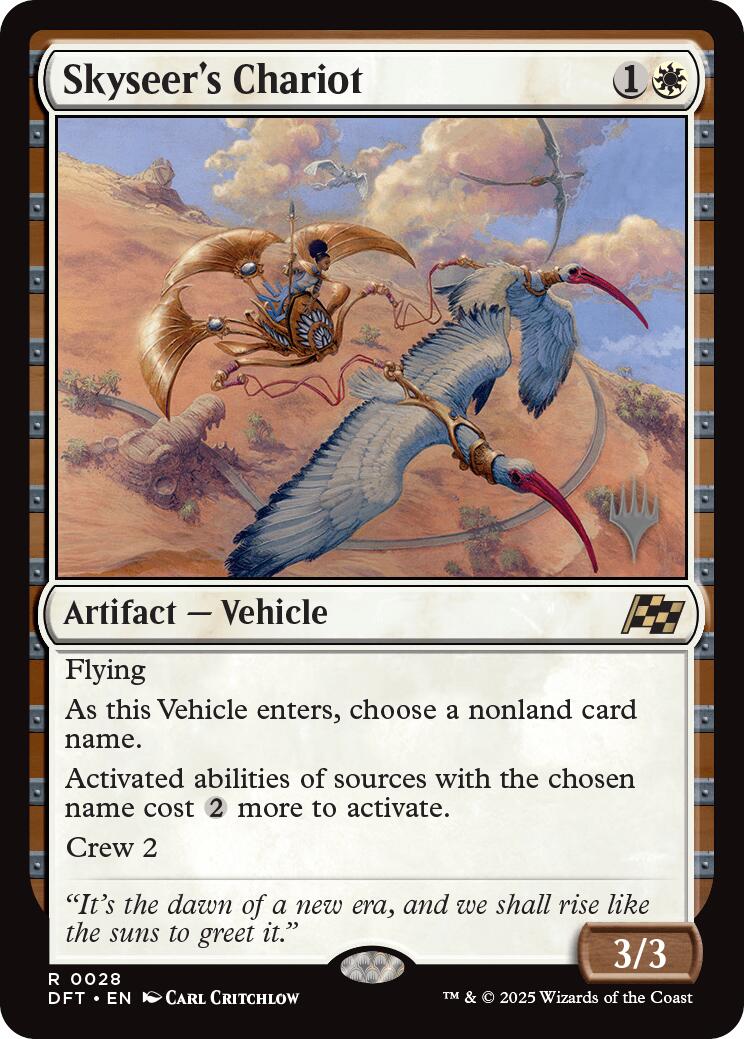 Skyseer's Chariot (Promo Pack) [Aetherdrift Promos] | Fandemonia Ltd
