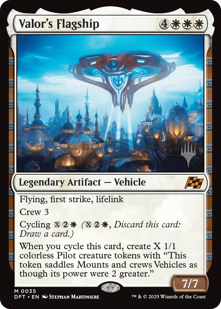 Valor's Flagship (Promo Pack) [Aetherdrift Promos] | Fandemonia Ltd
