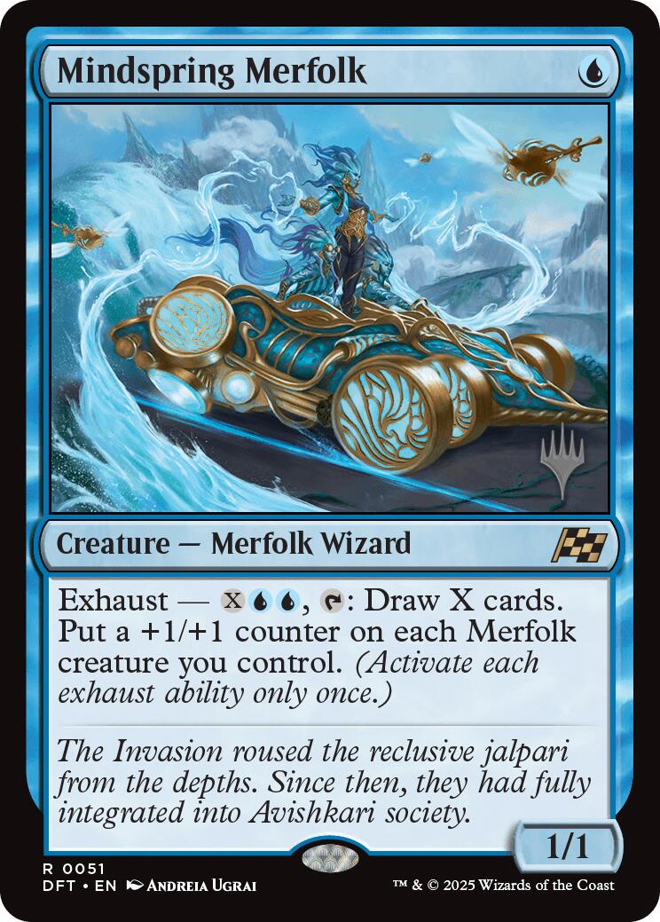 Mindspring Merfolk (Promo Pack) [Aetherdrift Promos] | Fandemonia Ltd
