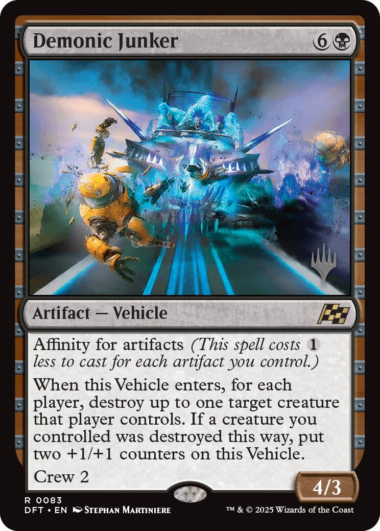 Demonic Junker (Promo Pack) [Aetherdrift Promos] | Fandemonia Ltd