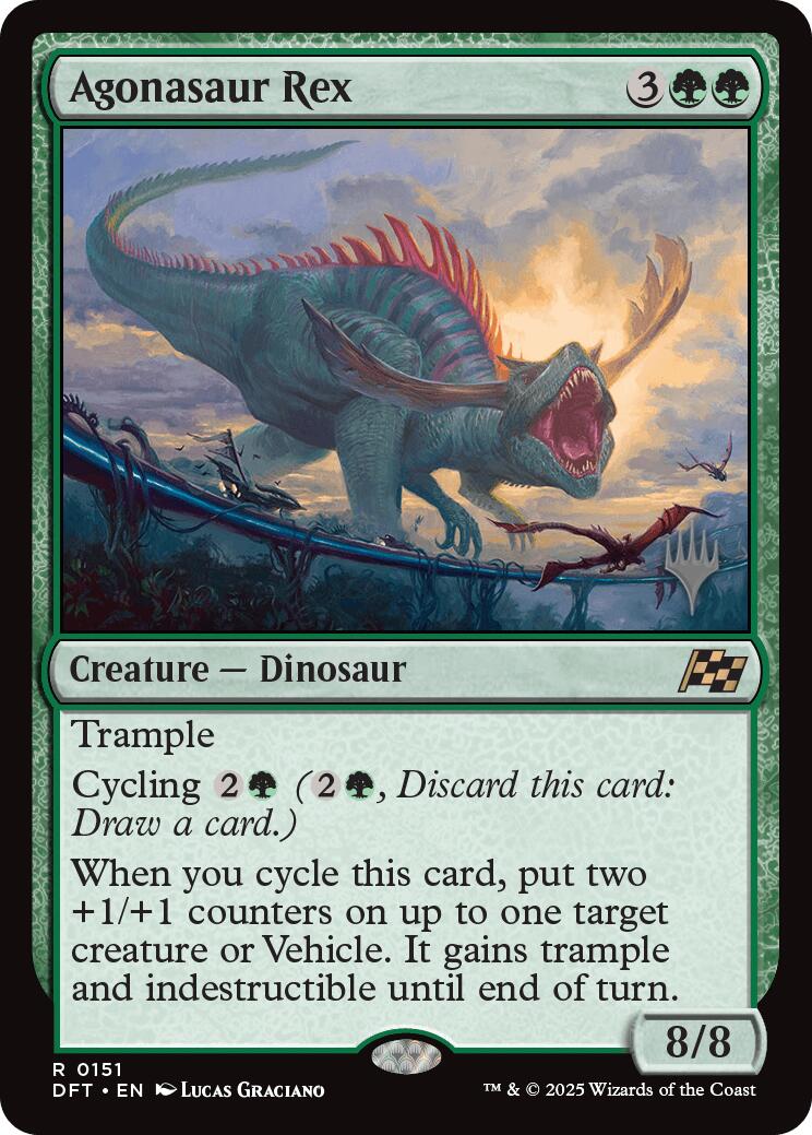 Agonasaur Rex (Promo Pack) [Aetherdrift Promos] | Fandemonia Ltd