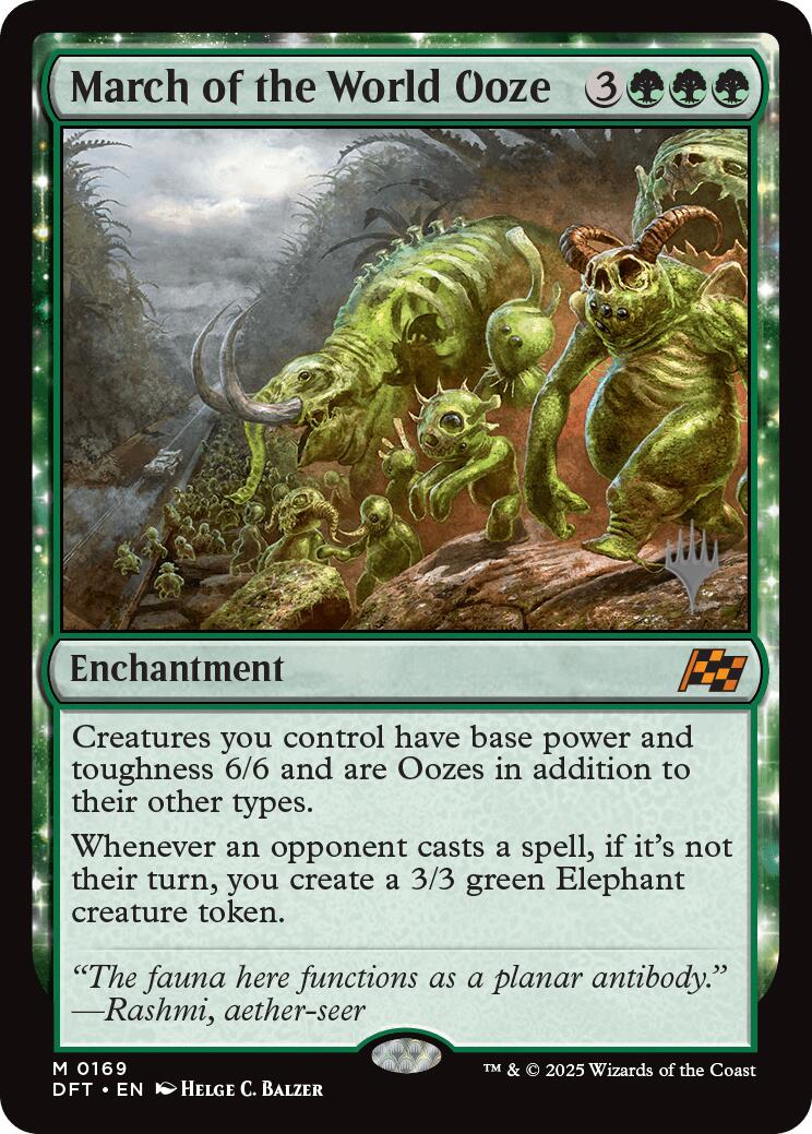 March of the World Ooze (Promo Pack) [Aetherdrift Promos] | Fandemonia Ltd