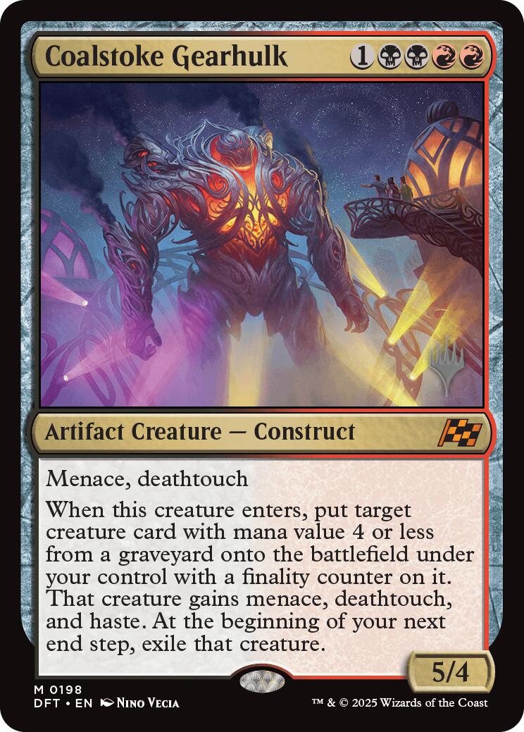 Coalstoke Gearhulk (Promo Pack) [Aetherdrift Promos] | Fandemonia Ltd