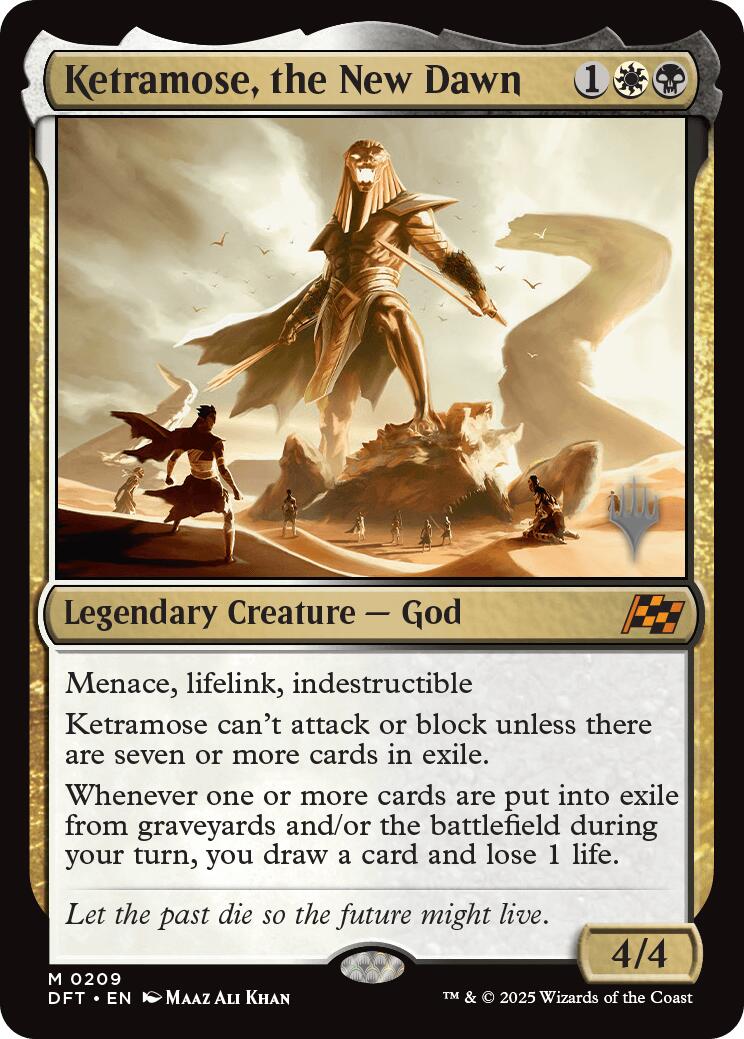 Ketramose, the New Dawn (Promo Pack) [Aetherdrift Promos] | Fandemonia Ltd