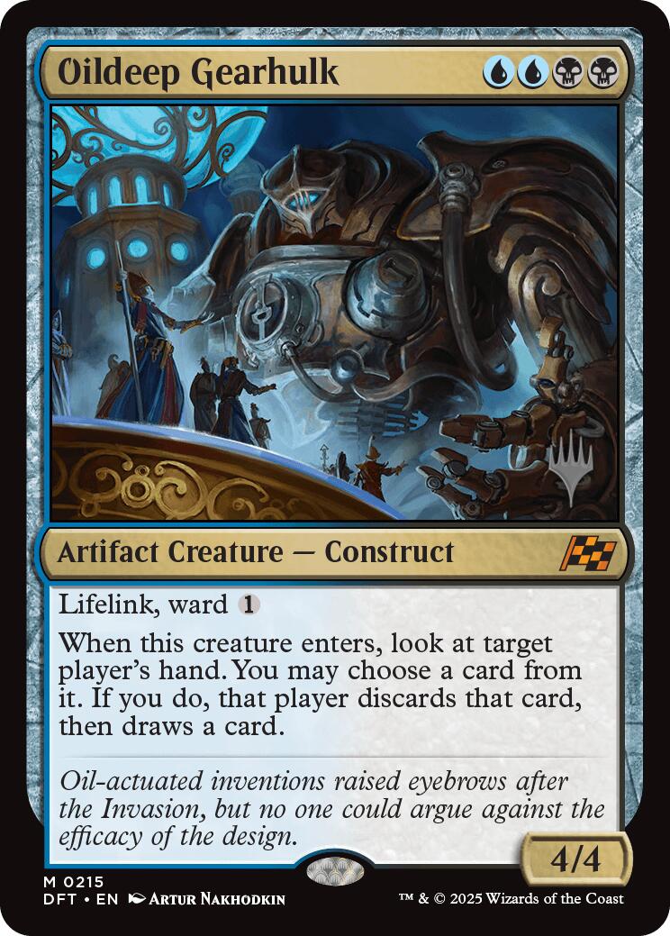 Oildeep Gearhulk (Promo Pack) [Aetherdrift Promos] | Fandemonia Ltd