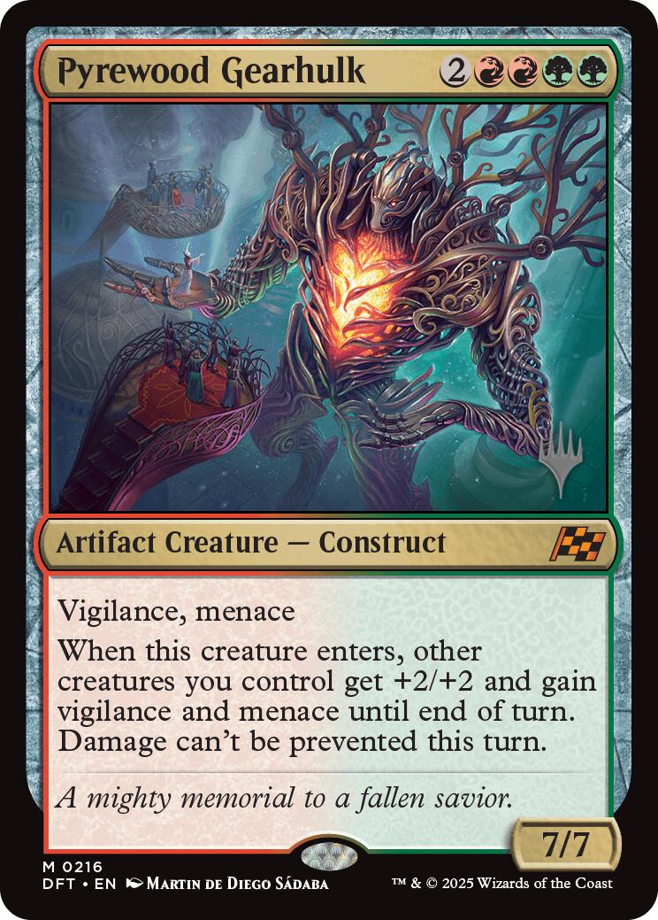 Pyrewood Gearhulk (Promo Pack) [Aetherdrift Promos] | Fandemonia Ltd