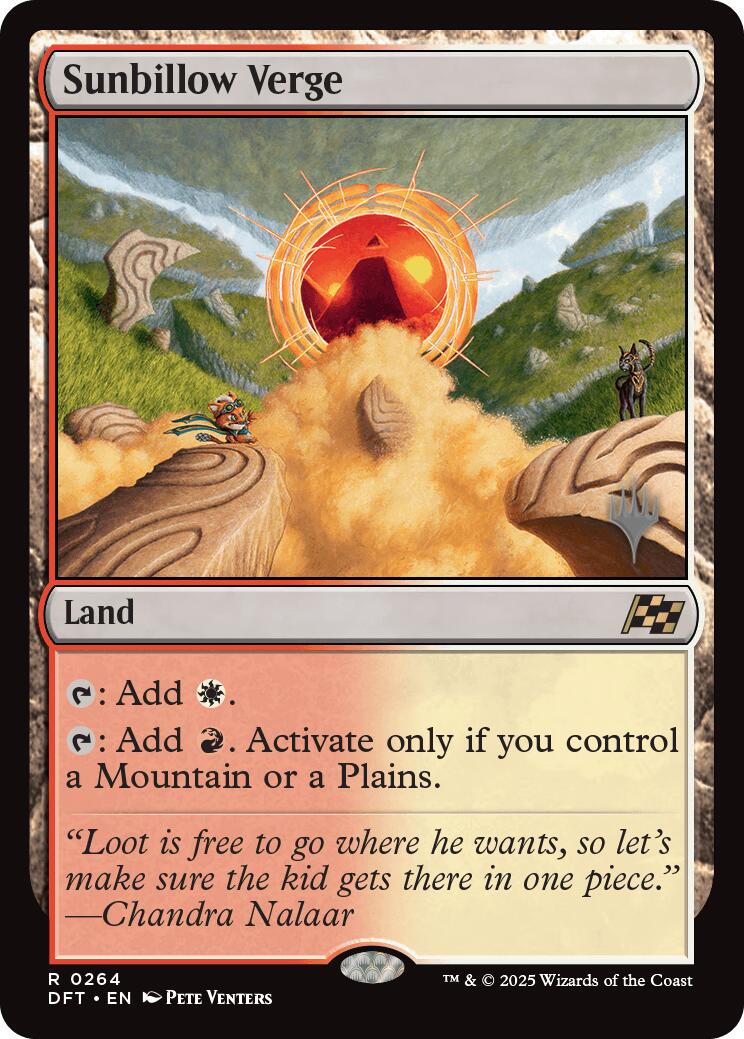 Sunbillow Verge (Promo Pack) [Aetherdrift Promos] | Fandemonia Ltd