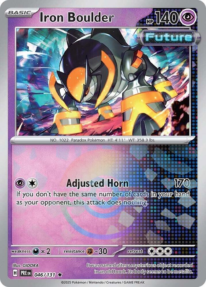 Iron Boulder (046/131) (Poke Ball Pattern) [Scarlet & Violet: Prismatic Evolutions] | Fandemonia Ltd