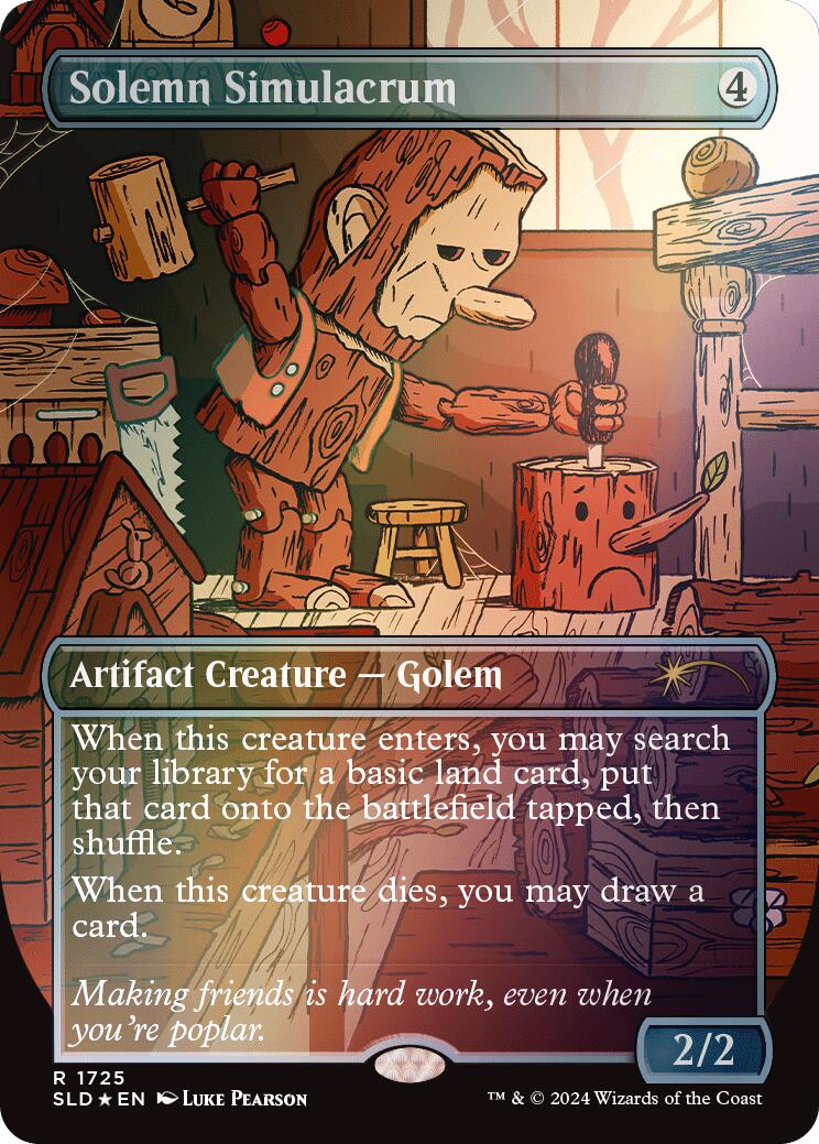 Solemn Simulacrum (1725) (Rainbow Foil) [Secret Lair Drop Series] | Fandemonia Ltd