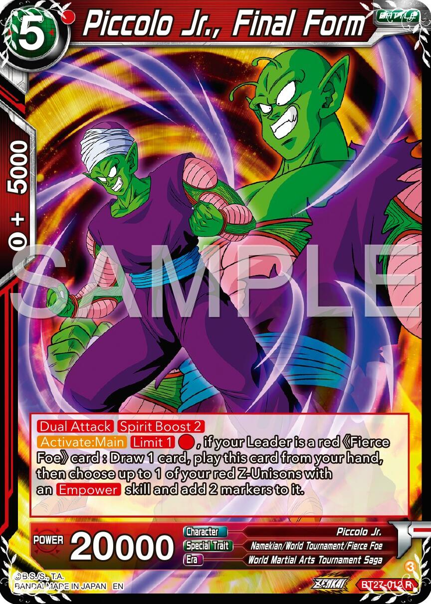 Piccolo Jr., Final Form (BT27-012) [History of Z] | Fandemonia Ltd