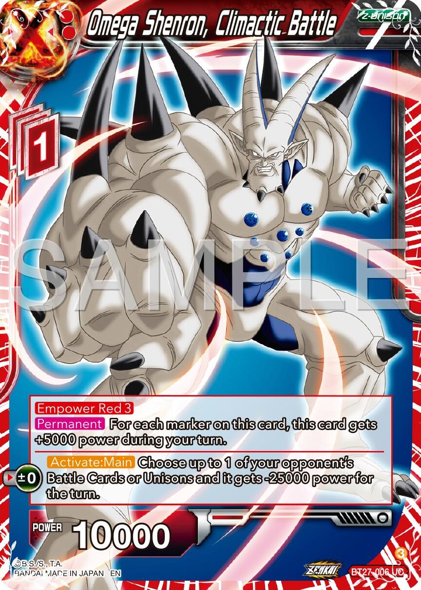 Omega Shenron, Climactic Battle (BT27-006) [History of Z] | Fandemonia Ltd