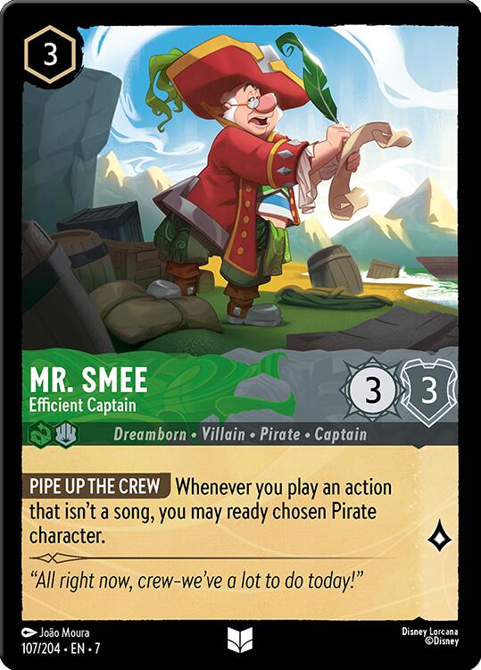 Mr. Smee - Efficient Captain (107/204) [Archazia's Island] | Fandemonia Ltd