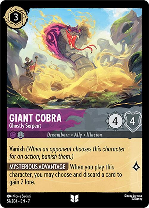 Giant Cobra - Ghostly Serpent (57/204) [Archazia's Island] | Fandemonia Ltd