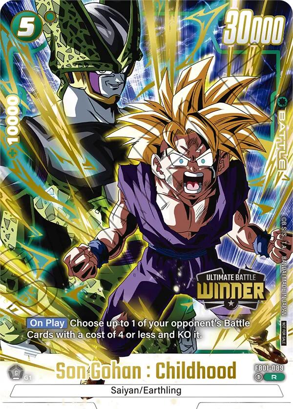 Son Gohan : Childhood (FB01-089) (Ultimate Battle Winner) [Tournament and Championship Promos] | Fandemonia Ltd