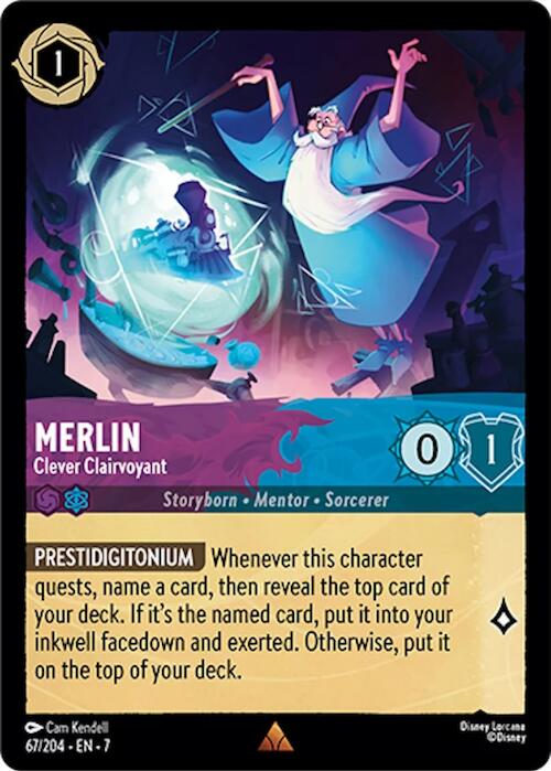Merlin - Clever Clairvoyant (67/204) [Archazia's Island] | Fandemonia Ltd