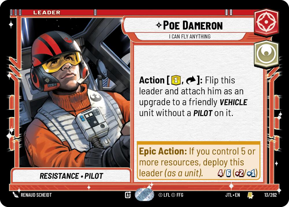 Poe Dameron - I Can Fly Anything (013/262) (013/257) [Jump to Lightspeed] | Fandemonia Ltd