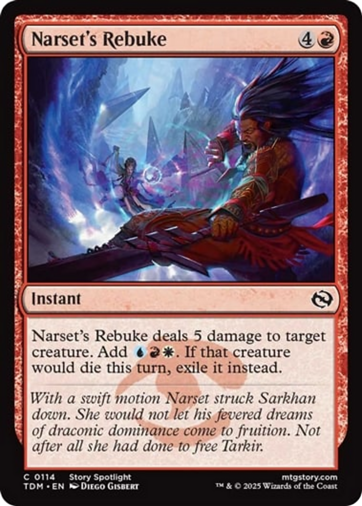 Narset's Rebuke [Tarkir: Dragonstorm] | Fandemonia Ltd