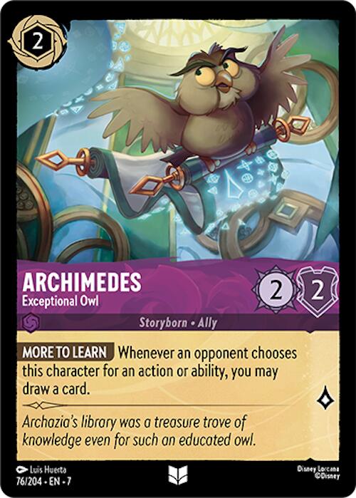 Archimedes - Exceptional Owl (76/204) [Archazia's Island] | Fandemonia Ltd