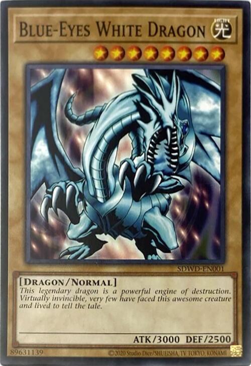 Blue-Eyes White Dragon (Unlimited Misprint) [SDWD-EN001] Common | Fandemonia Ltd