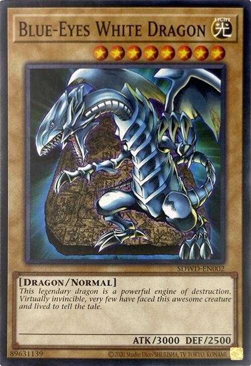 Blue-Eyes White Dragon (Unlimited Misprint) [SDWD-EN002] Common | Fandemonia Ltd