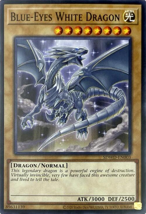 Blue-Eyes White Dragon (Unlimited Misprint) [SDWD-EN003] Common | Fandemonia Ltd