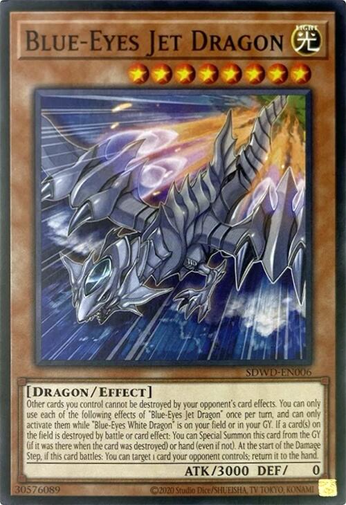Blue-Eyes Jet Dragon (Unlimited Misprint) [SDWD-EN006] Common | Fandemonia Ltd