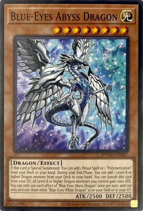 Blue-Eyes Abyss Dragon (Unlimited Misprint) [SDWD-EN007] Common | Fandemonia Ltd