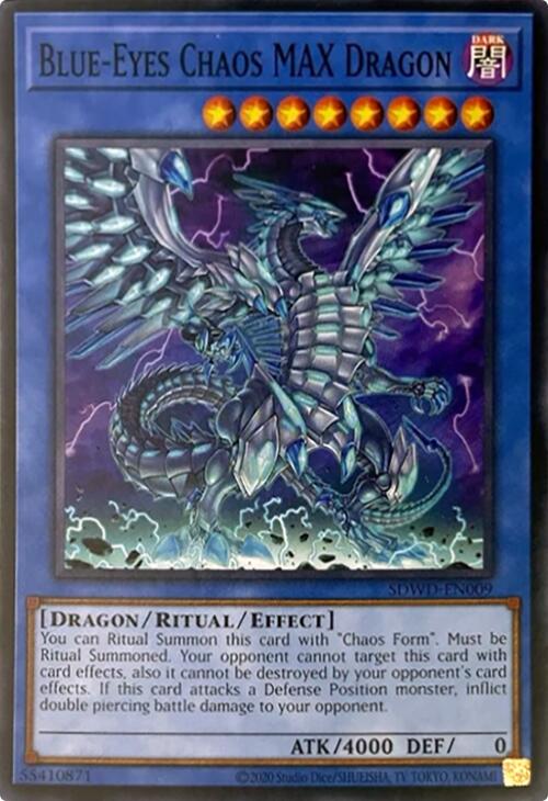 Blue-Eyes Chaos MAX Dragon (Unlimited Misprint) [SDWD-EN009] Common | Fandemonia Ltd