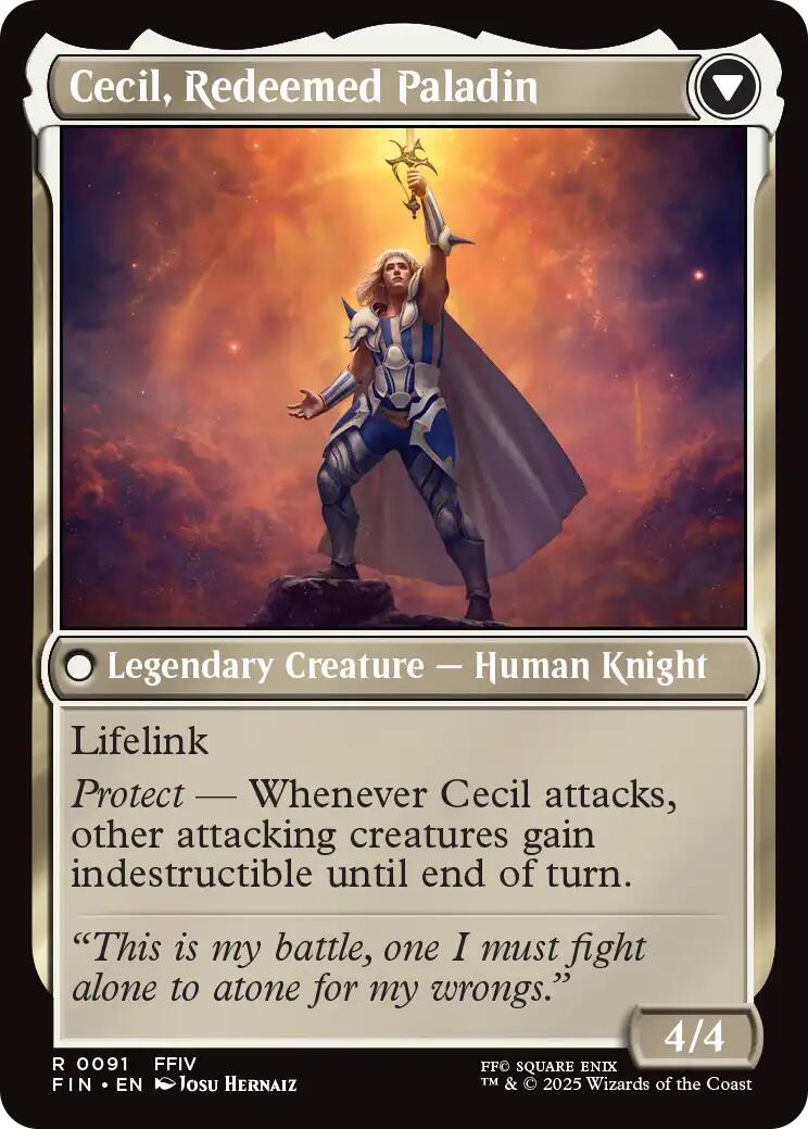 Cecil, Dark Knight // Cecil, Redeemed Paladin [FINAL FANTASY] | Fandemonia Ltd