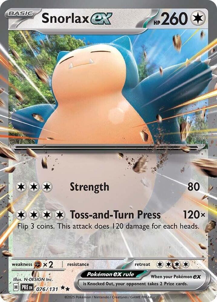 Snorlax ex (076/131) [Scarlet & Violet: Prismatic Evolutions] | Fandemonia Ltd