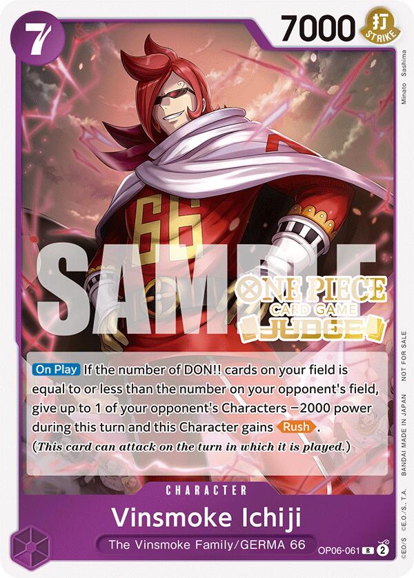 Vinsmoke Ichiji (Judge Pack Vol. 5) [One Piece Promotion Cards] | Fandemonia Ltd